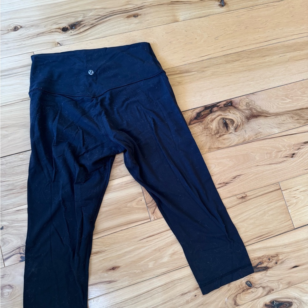 lululemon athletica Black Cropped align Performance Leggings